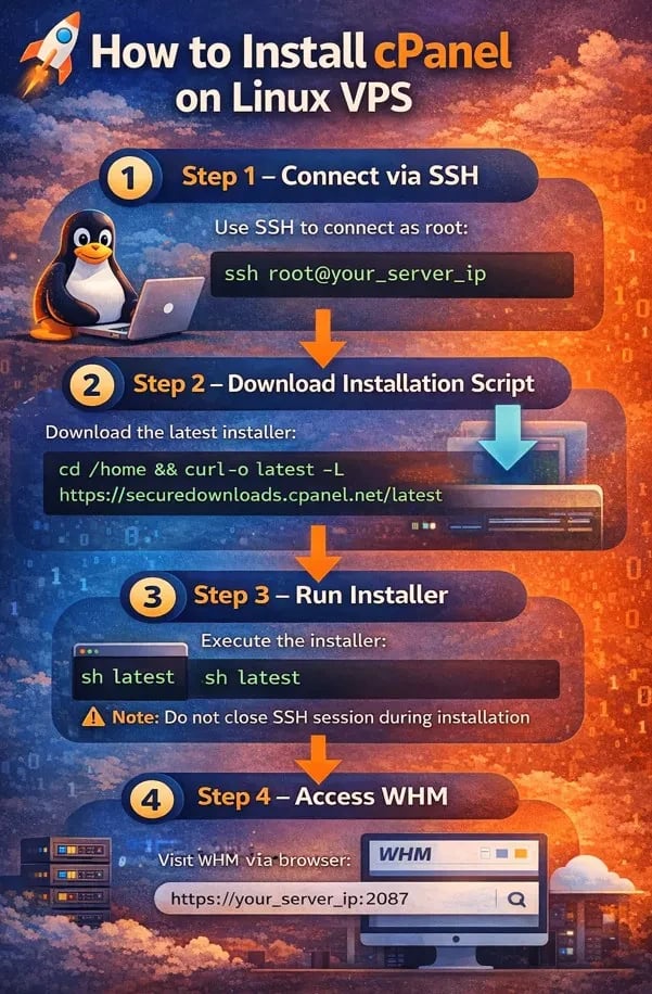 How to Install cPanel on Linux VPS