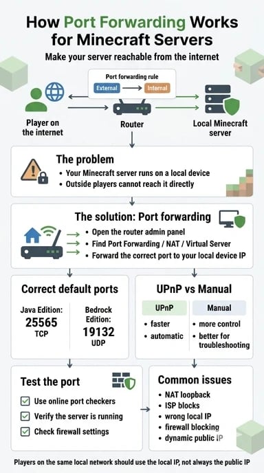 How Port Forwarding Works for Minecraft Servers