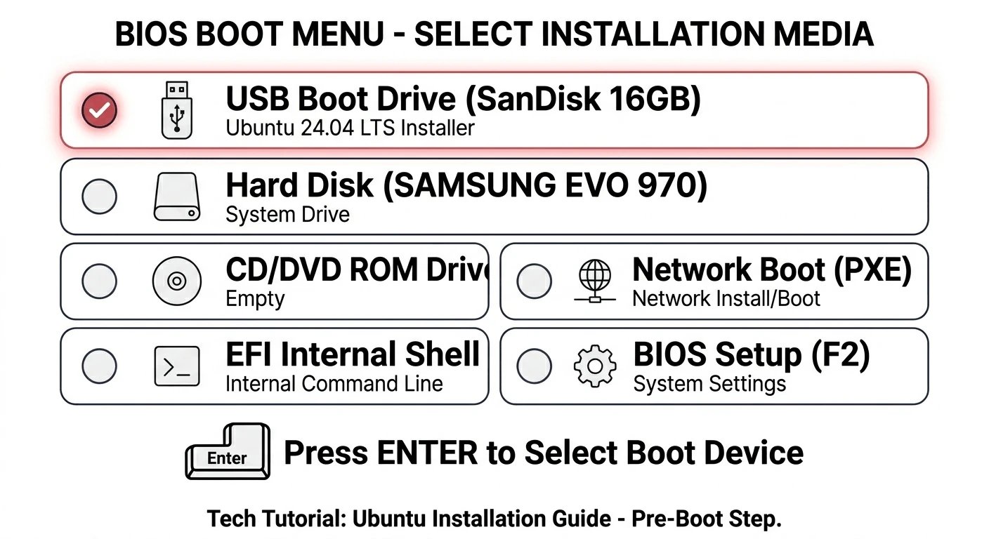 Ubuntu BIOS and boot troubleshooting for recovery mode or USB boot