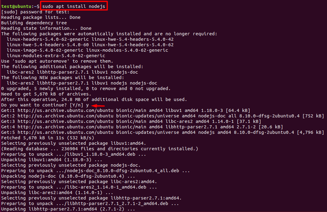 how to Install Node.js On Ubuntu