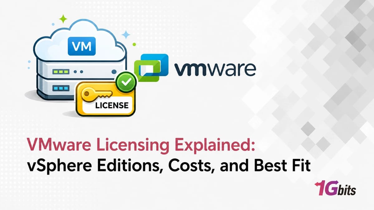 VMware Licensing Explained 2026: Editions, Costs & Best Fit