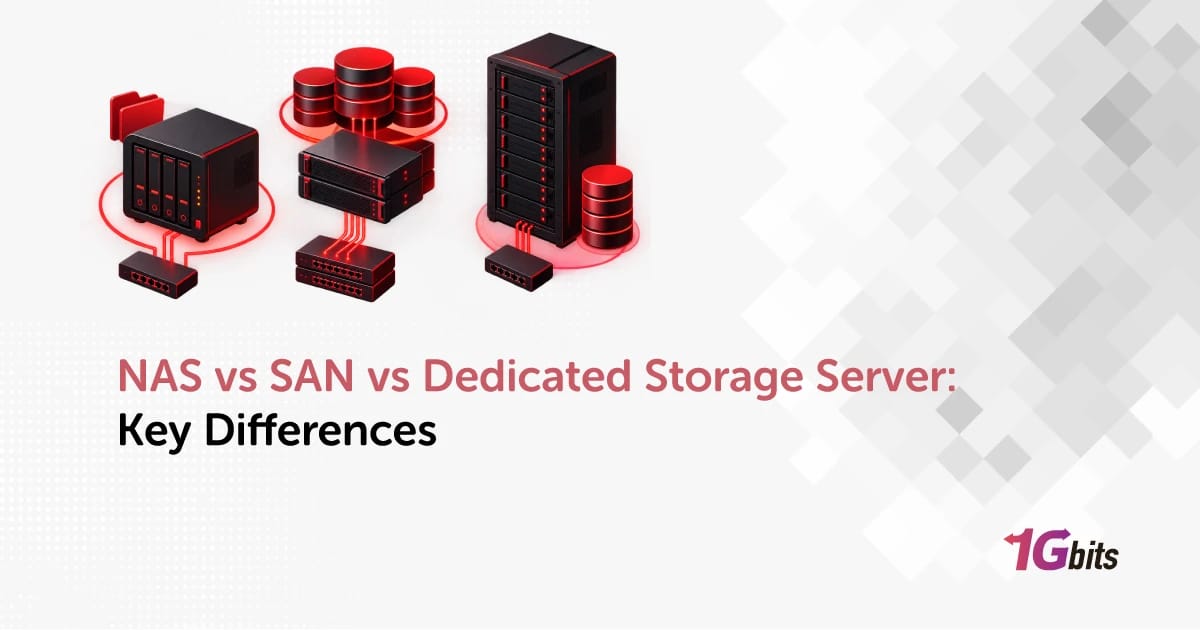 NAS vs SAN vs Dedicated Storage Server: Key Differences NAS vs SAN vs Dedicated Storage Server: Key Differences