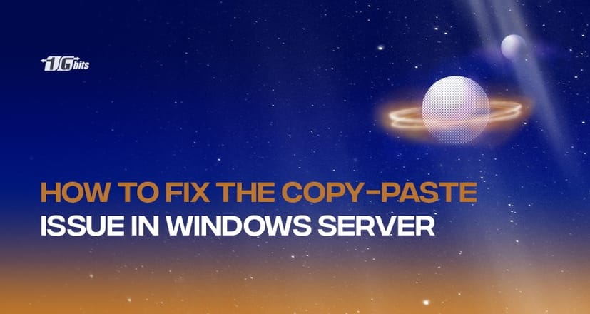 How to fix the copy/paste issue in the Windows server