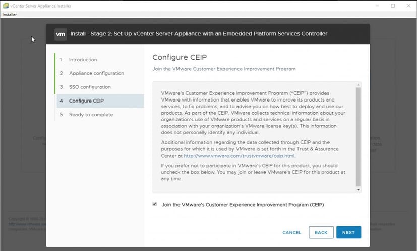 configure ceip