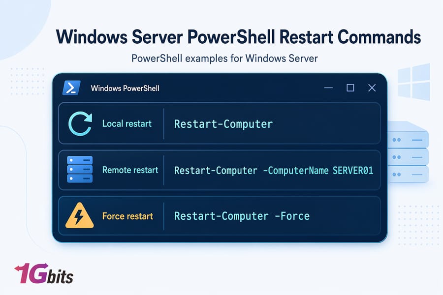 Advanced PowerShell restart commands for Windows Server PowerShell commands for restarting local and remote Windows Server systems