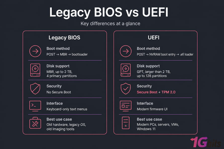 UEFI vs BIOS: Key Differences & Which Is Better?