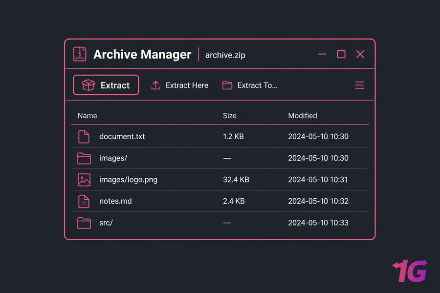 How to Unzip Files in Linux Using Archive Manager