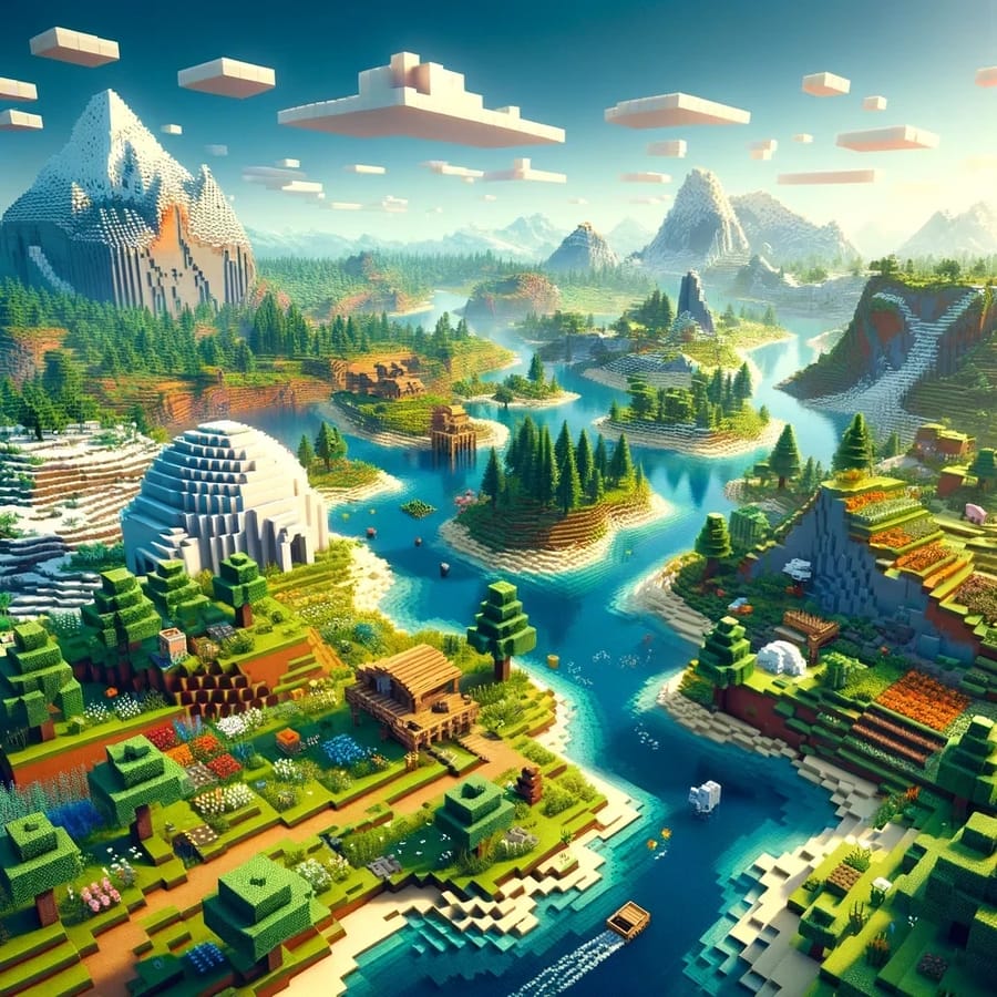Best Minecraft seeds with village, mountains, caves, and exploration biomes