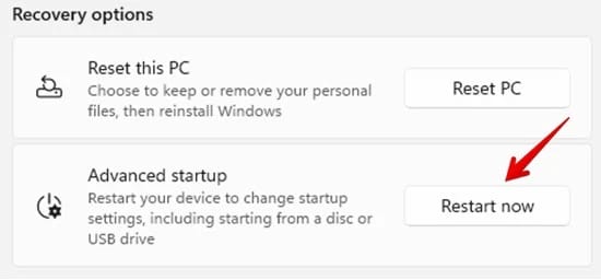 Restart Now
