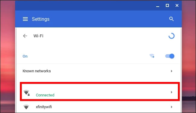 Select Your Wi-Fi Network