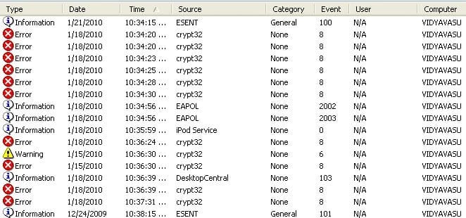 Windows Event Logs