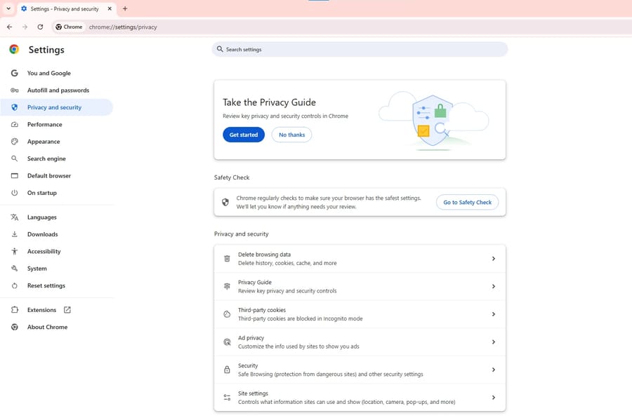 clear browser cache Google Chrome