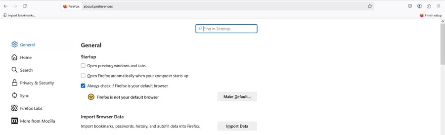 clear Cache on Firefox