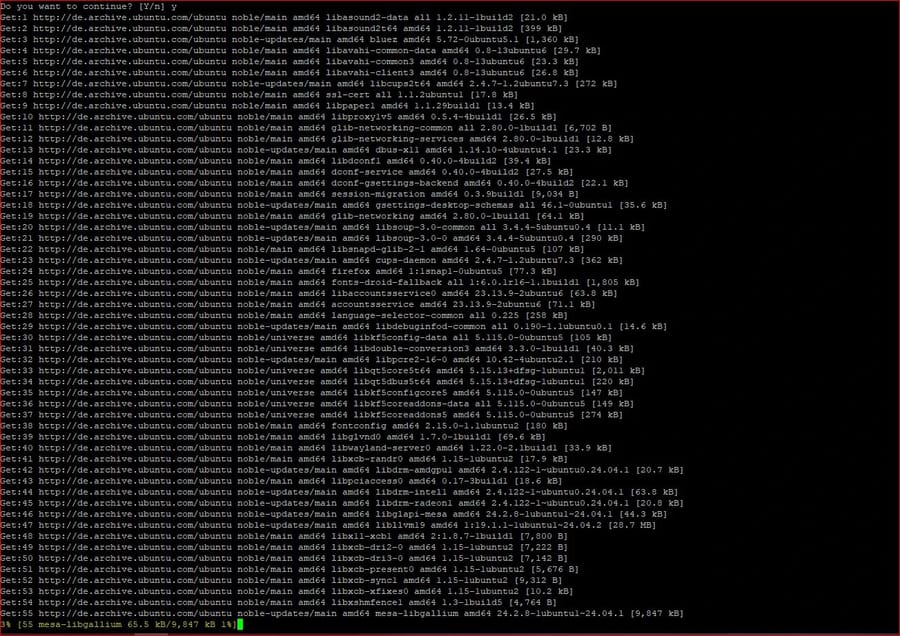 KDE install