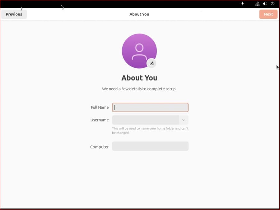 User Account Setup