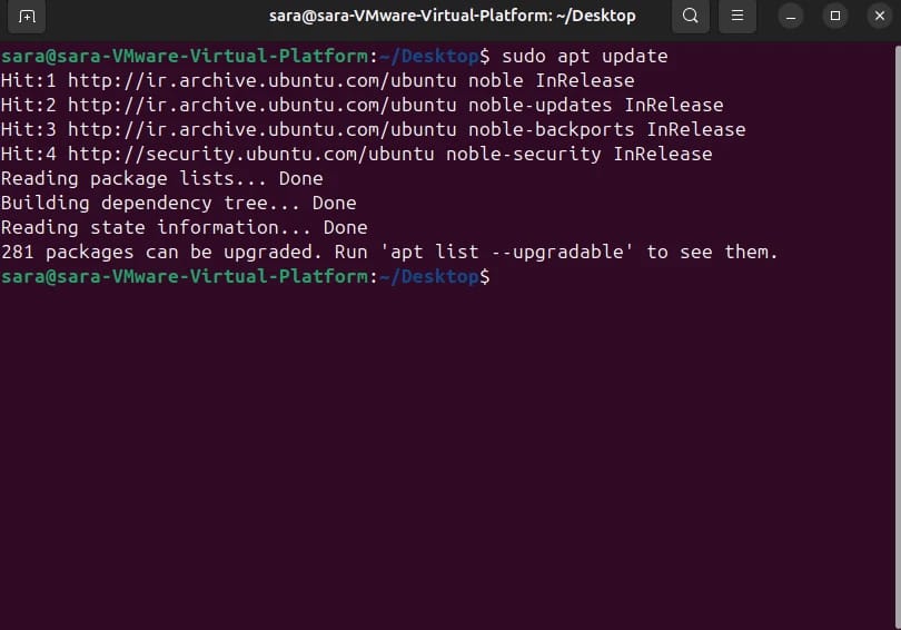 Ubuntu system update