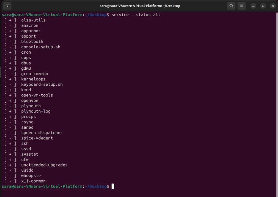 How to List Running Services in Linux in the SysV service manager