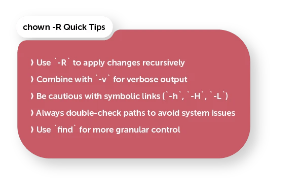 chown -R Quick Tips