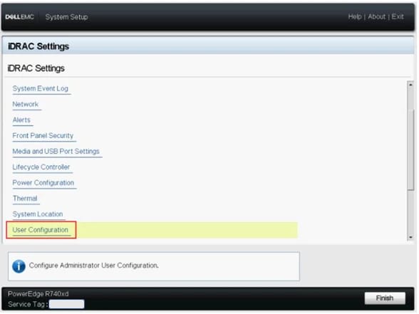 Changing iDRAC’s
