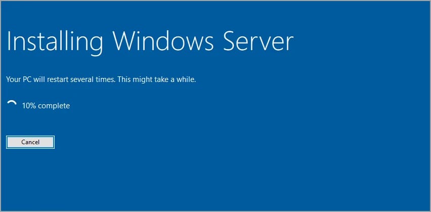 Complete setup windows server
