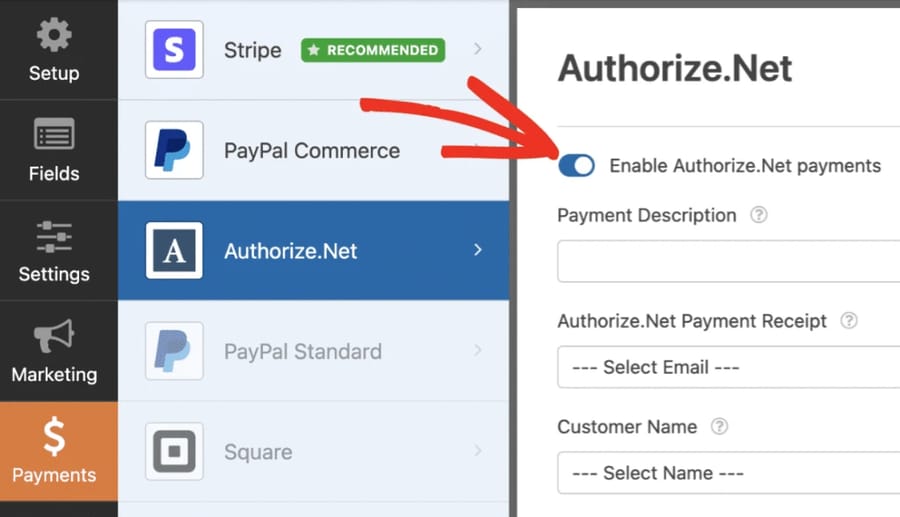 Authorize.net Payment Gateway