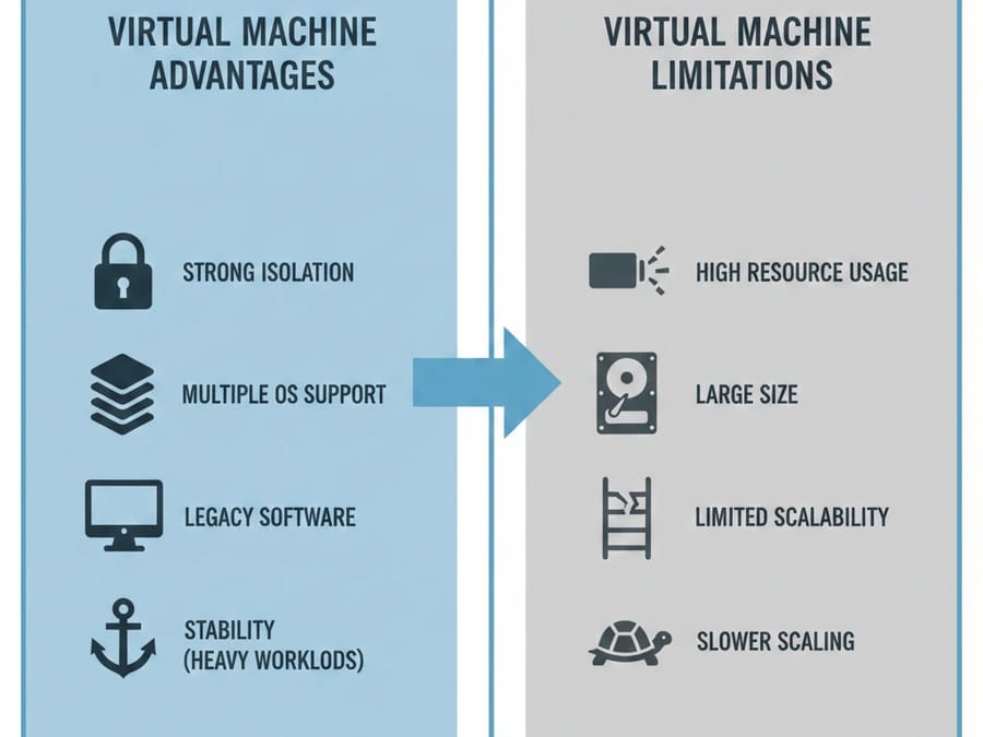 Advantages and Limitations of VMs