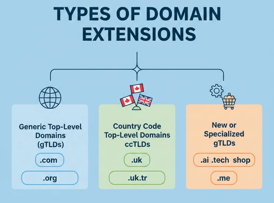 Types of Domain Extensions