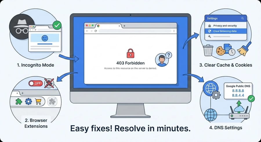 How to Fix a 403 Error in Google Chrome