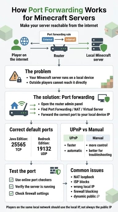 How Port Forwarding Works for Minecraft Servers