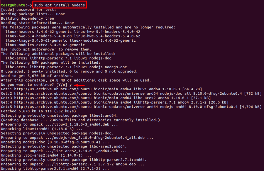 how to Install Node.js On Ubuntu