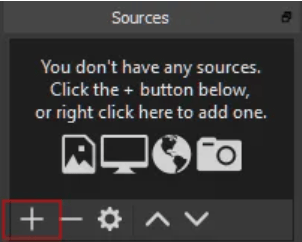 OBS Source Menu
