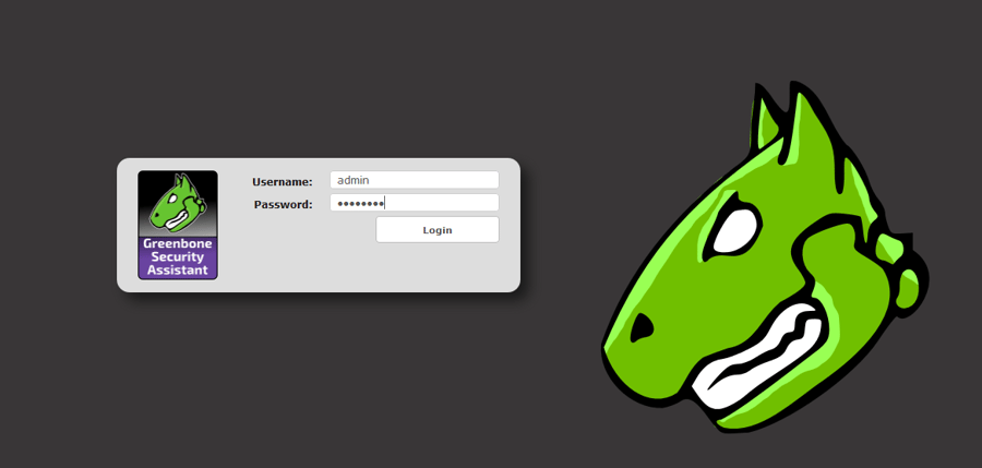 OpenVAS Web Interface Login Screen