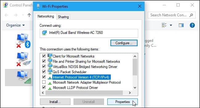 Configure IPv4 DNS Settings
