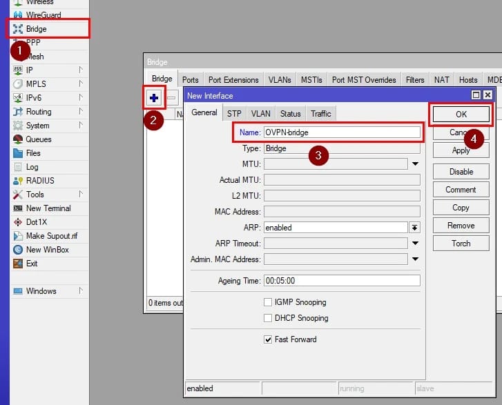 Create a Bridge Interface