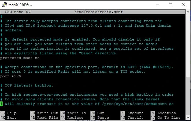 Edit the configuration file